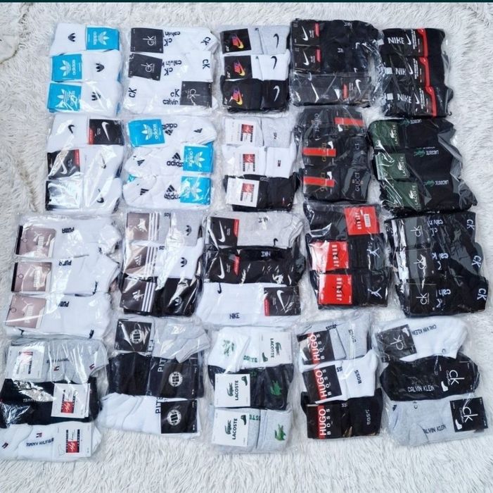 Nowe Skarpetki Męskie Tommy Adidas Nike Lacoste CK Gucci