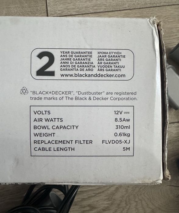 Автомобільний пилосос BLACK + DECKER NVB12AV