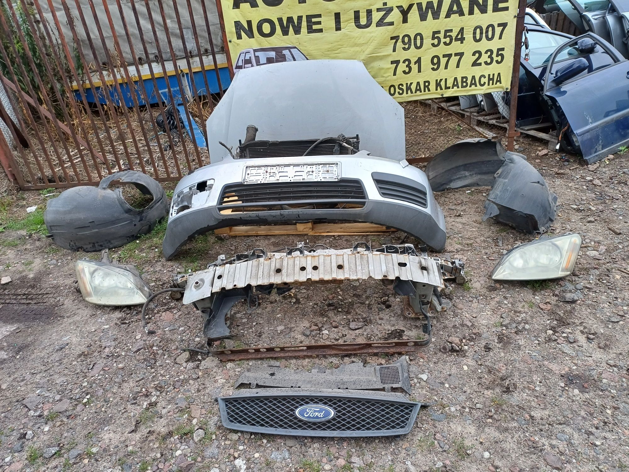 Ford C-MAX mk1 I maska zderzak lampa pas przedni chłodnice  1.6 hdiDM2