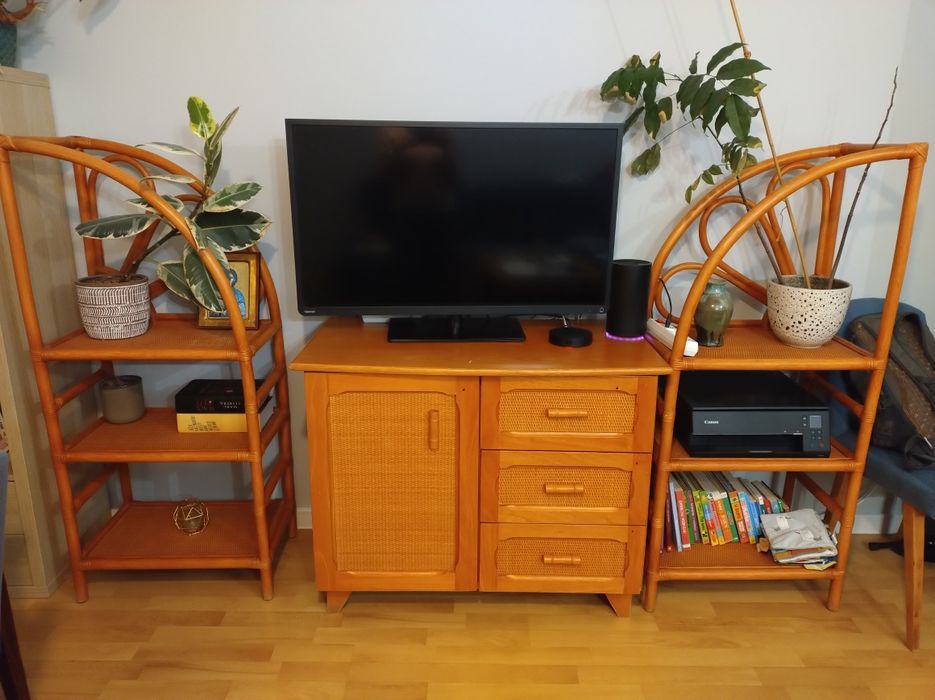 Zestaw mebli rattanowych boho