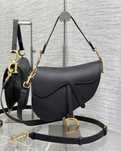 Mala Christian Dior Saddle preta