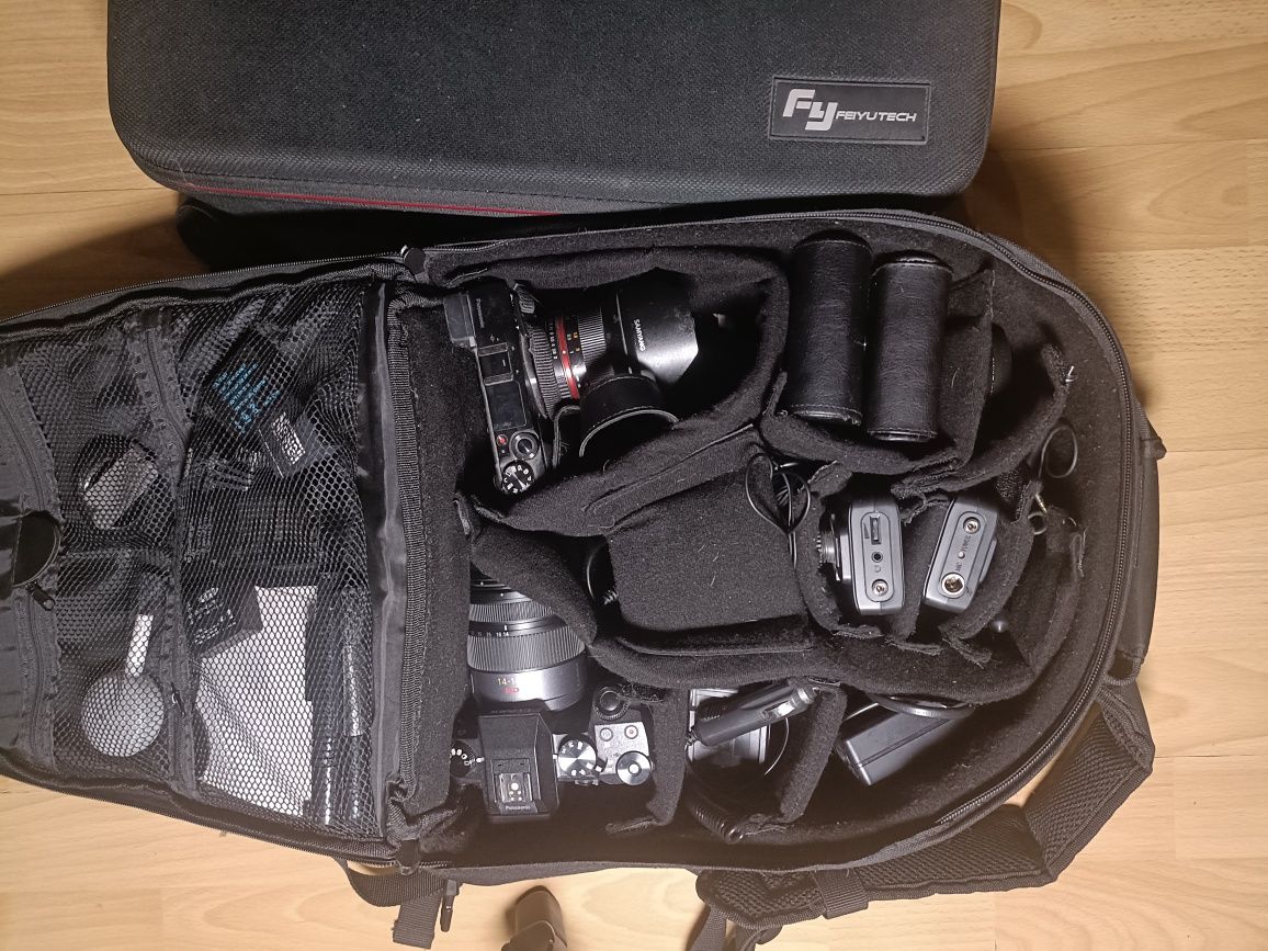 Lumix G7 + Lumix Gx80 + gimbal a2000 Feiyutech + zestaw Youtubera