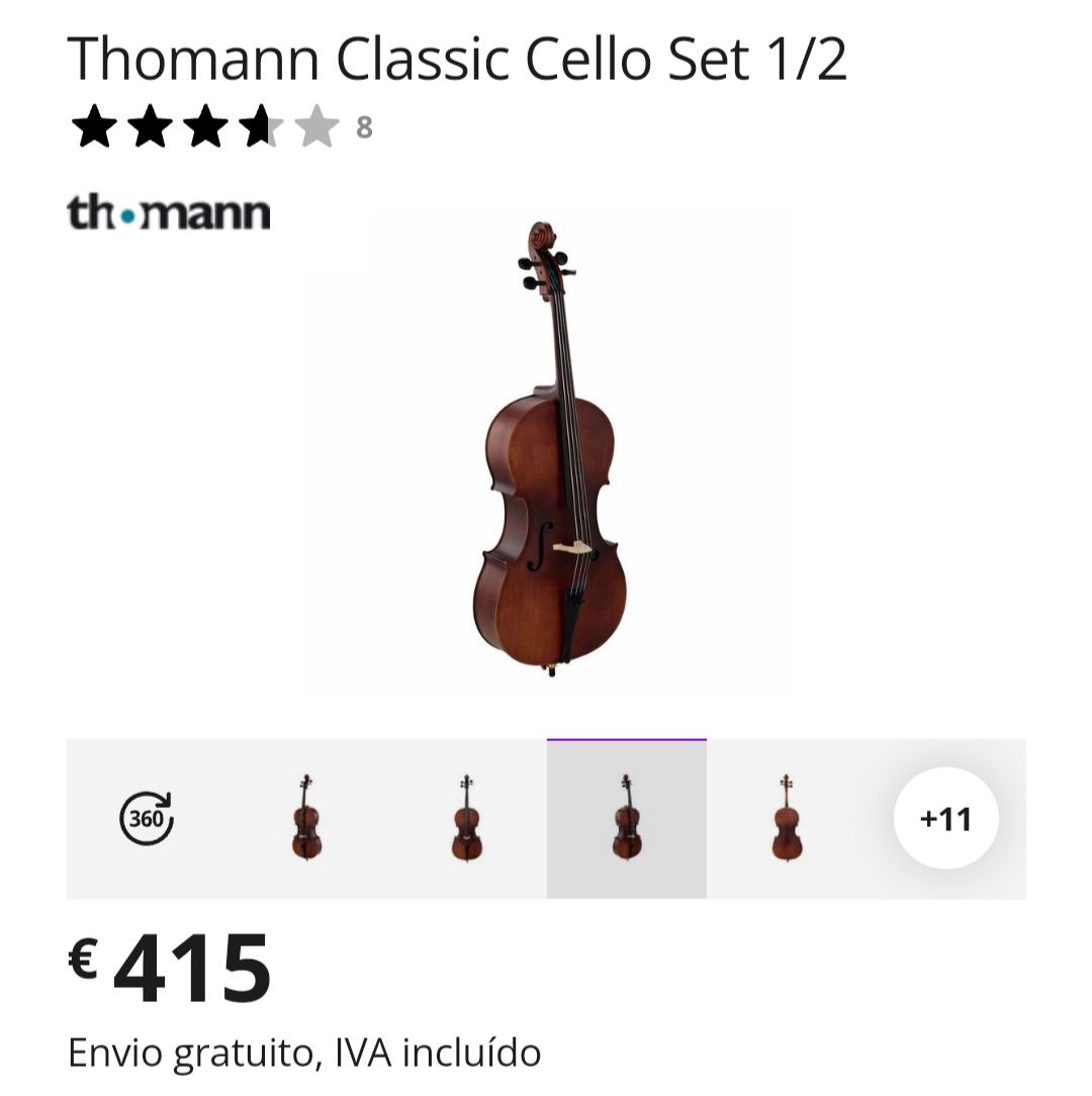 Violoncelo Thomann 1/2