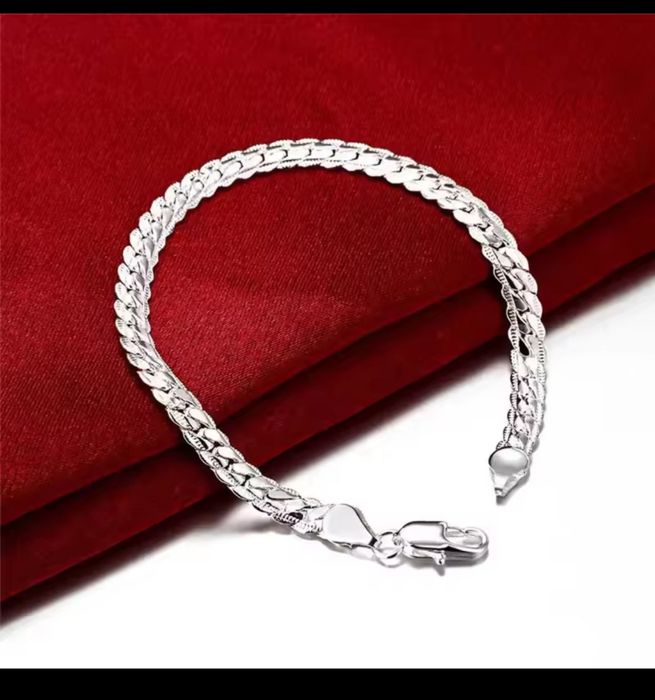 Комплект срібло 925 Знижка -70%! Ланцюжок+браслет чоловічий