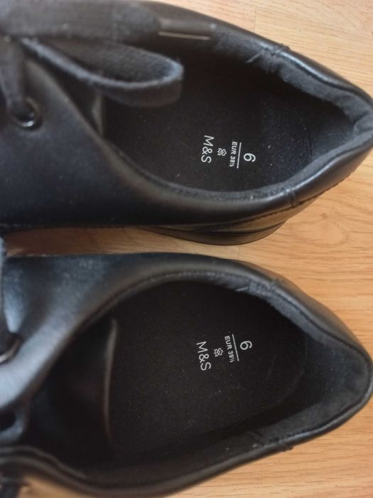 Мужские новые кожаные туфли M & S 41 p.