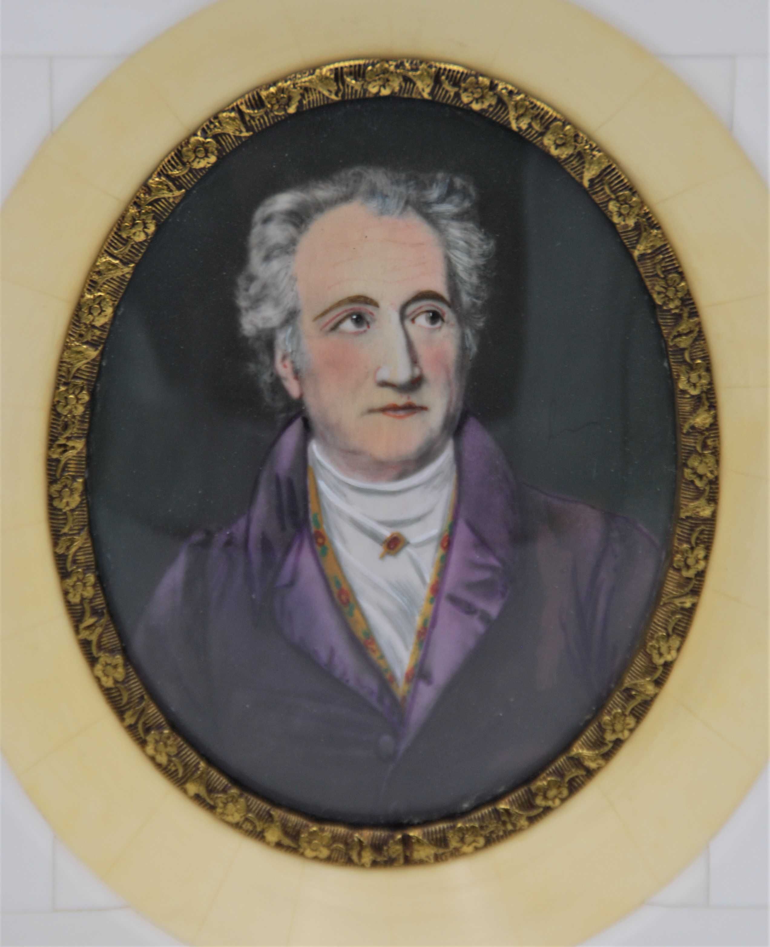 Miniatura portret Johann Wolfgang von Goethe