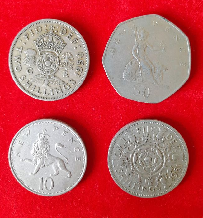 Lote moedas Reino Unido