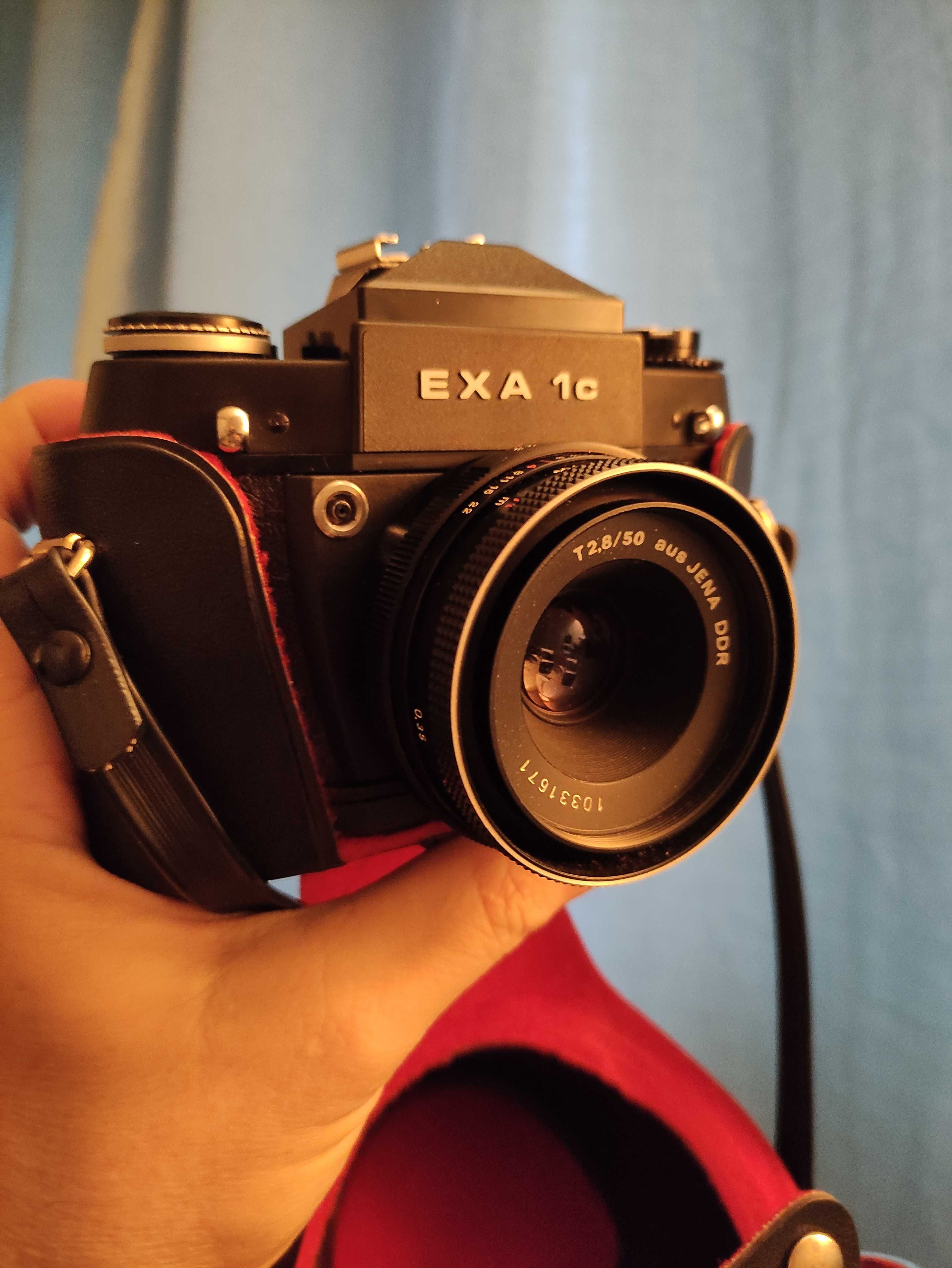 Jak nowa lustrzanka analog Exa 1c. Igła. Mint z kolekcji! Z tessarem