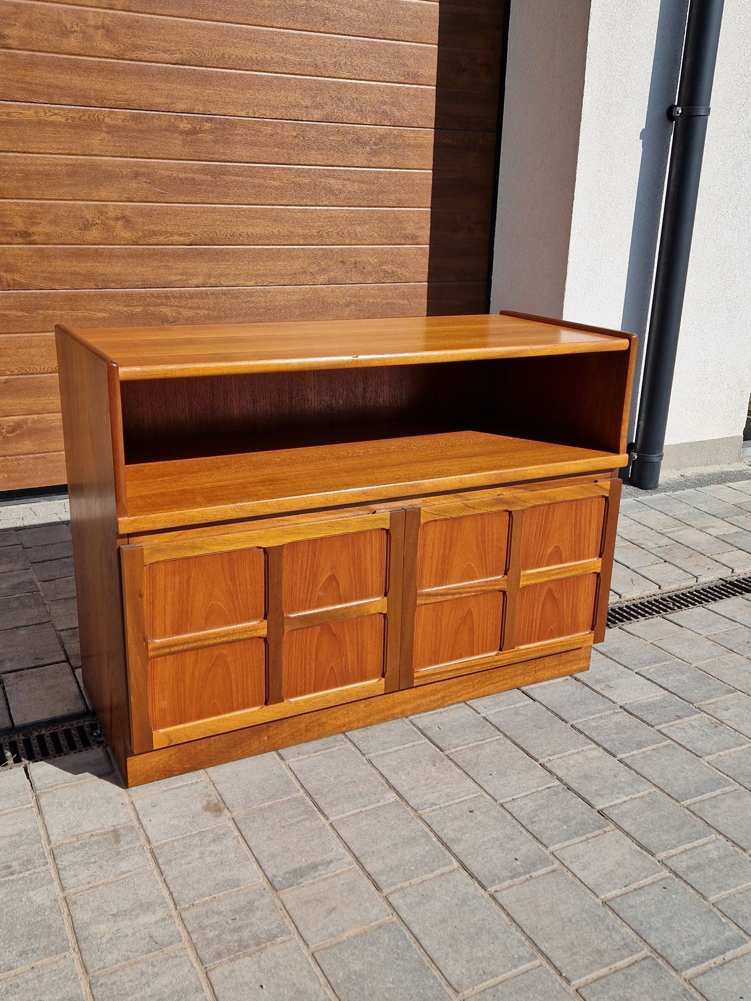 Komoda Sideboard Nathan Teak Lata 70 80 Vintage Retro Design Szafka