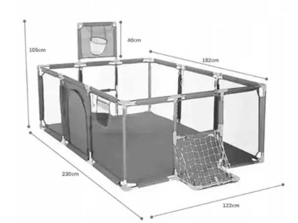 Манеж дитячий 3в1 230х122 см Ігровий майданчик большой игровой