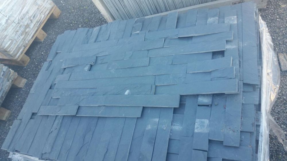 Ardosia preta em tiras