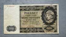 Banknot    500   Zl