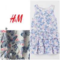 H&M 6-8 122-128 см сукня з рюшами платье сарафан ХМ