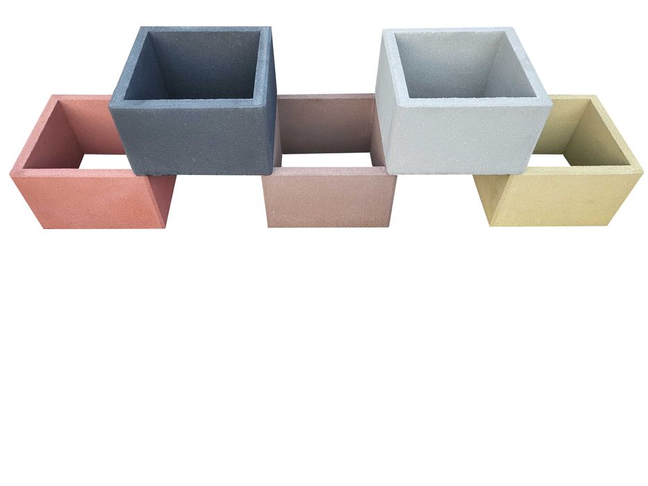 Gazony kwadratowe 40x40x30 donice betonowe ogrodzenie. Wysyłka.