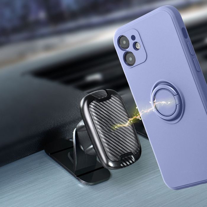 Futerał SILICONE RING do SAMSUNG A17 fioletowy