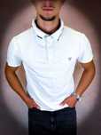 Stylowa Nowa Biała Męska Koszulka Polo «Guess» T-shirt / M