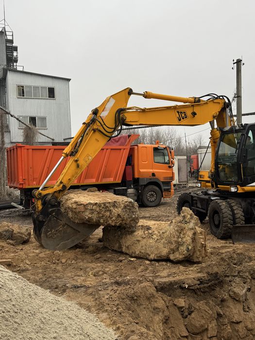 Екскаватор, экскаватор, вывоз мусора, вивіз будівельного сміття