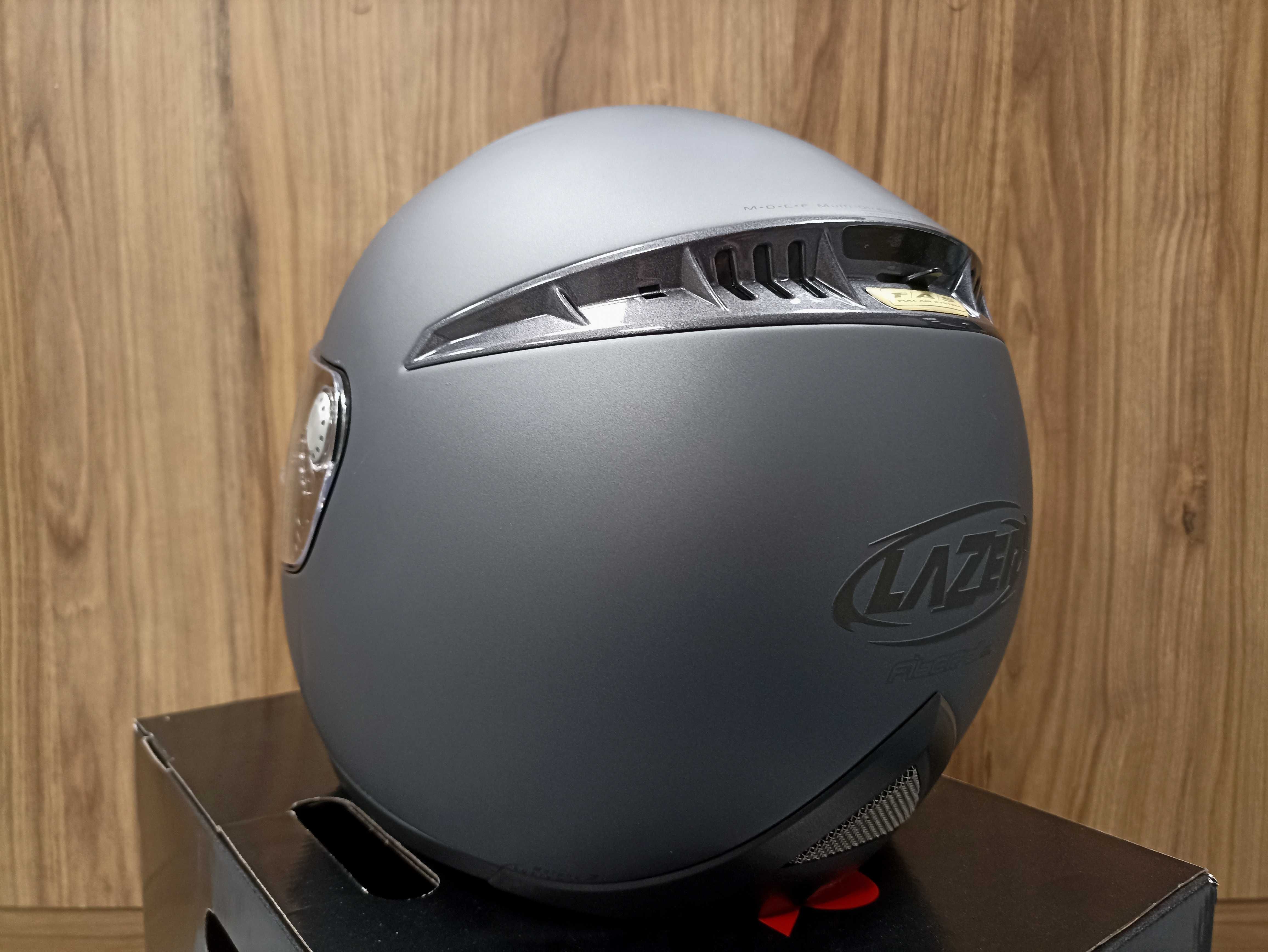 Kask LAZER - z włókna - nowy - tanio - rozmiar MS + pinlock w cenie