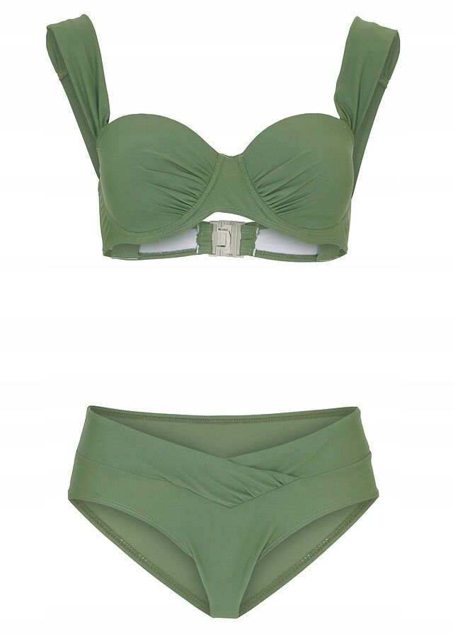 B.P.C bikini balkonetka z figami khaki r.36(70C)