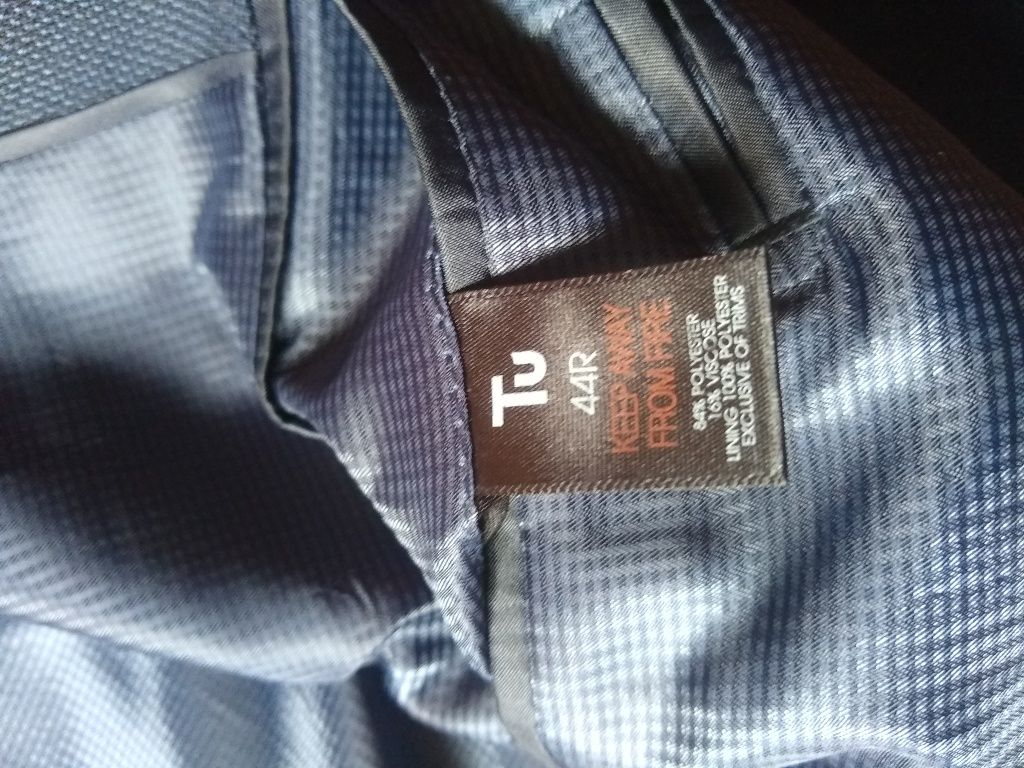 Marynarka męska 44r głęboki granat TU premium