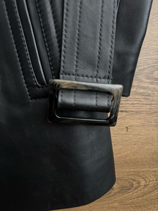 Тренч із шкіри наппа від Massimo Dutti