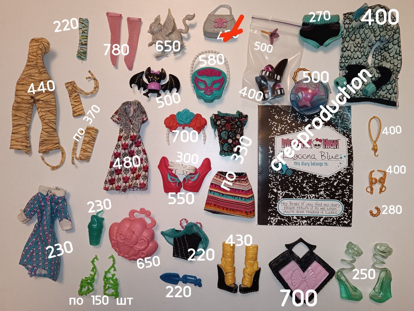 Аксесуари монстер хай monster high взуття одяг