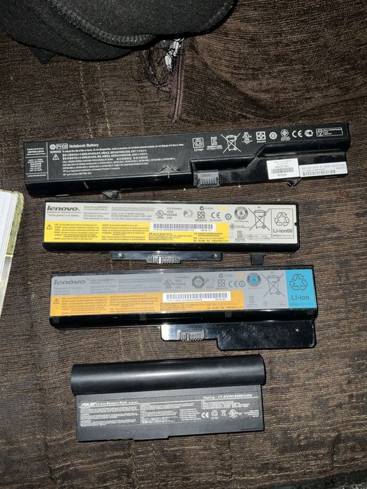 Bateria do laptopa Lenovo Asus HP 4 sztuki sprawne okazja