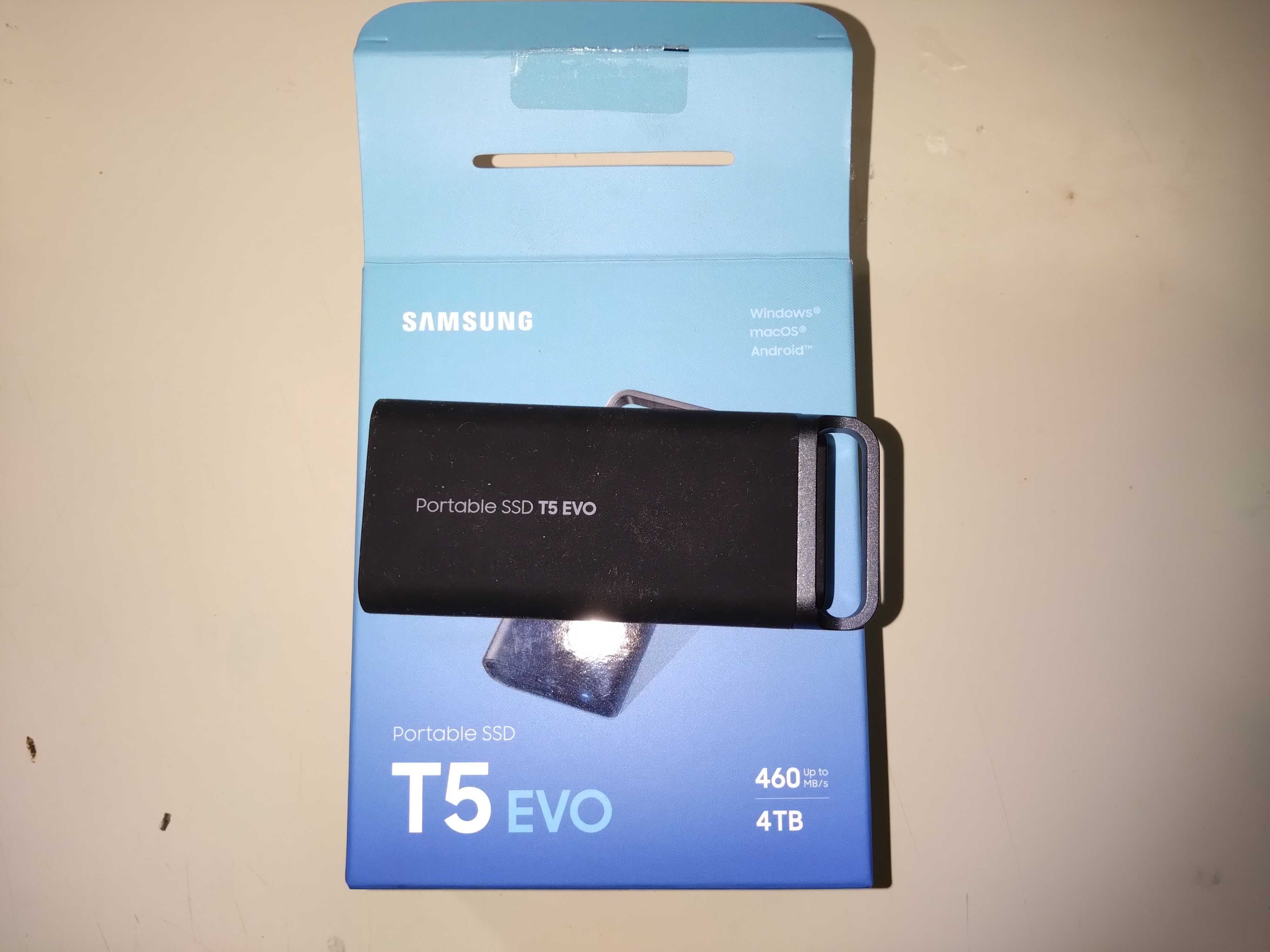 SSD диск Samsung T5 Evo 4TB USB Type-C 3D QLC (MU-PH4T0S/EU) External