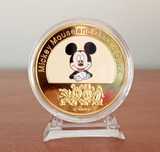 Moeda Comemorativa Disney 100 Anos Mickey com Suporte
