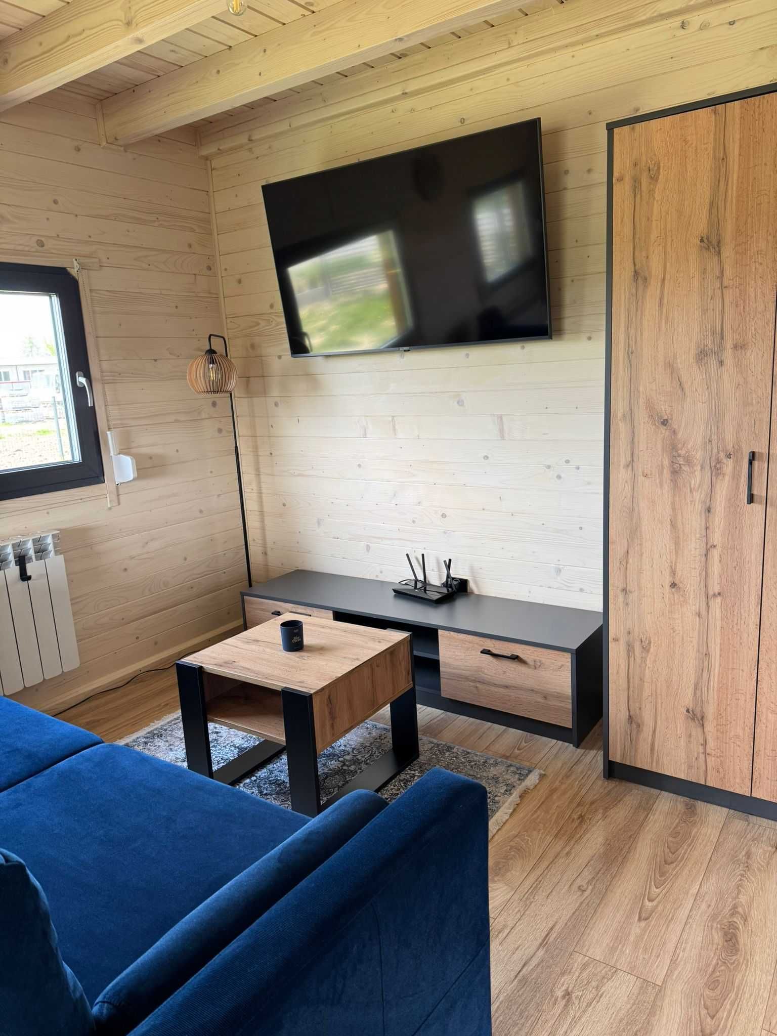 Domek z jacuzzi i kominkiem | Romantyczny wypoczynek | Międzyrzec Podl