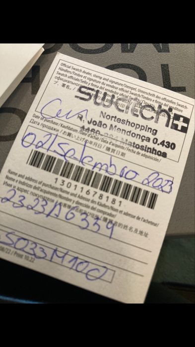 Relogio Omega Swatch