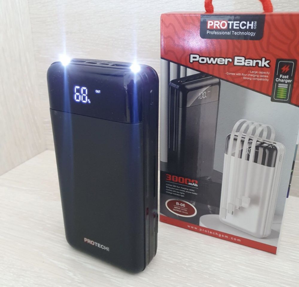 Потужний повербанк 30 000mAh