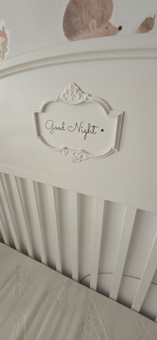 Łóżeczko Bellamy Good Night 140x70 z materacem