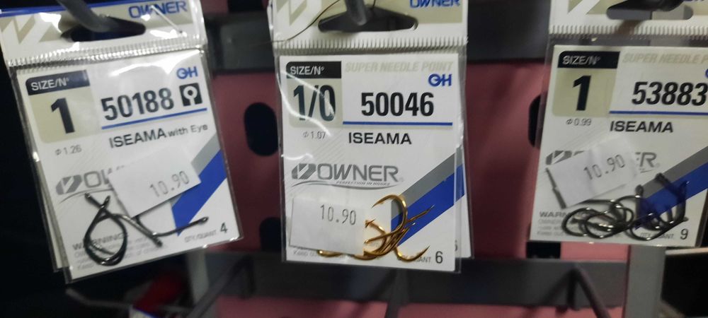 Komplet 10 opakowań haczyków OWNER nr 1