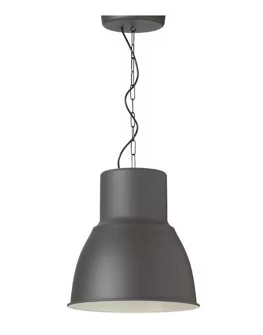 IKEA HEKTAR Lampa wisząca, ciemnoszary, 38 cm