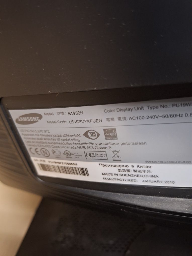 Dell vostro 3800 D08D komputer monitor