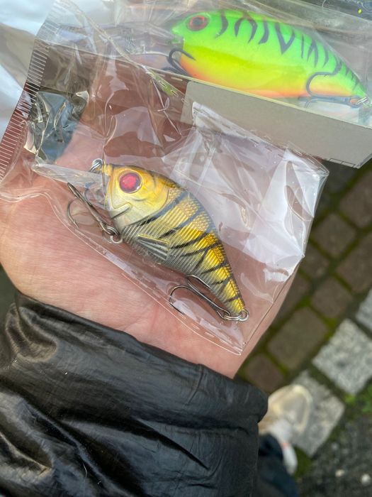 Woblery wedkarskie zestaw spinning nieuzywane piekne