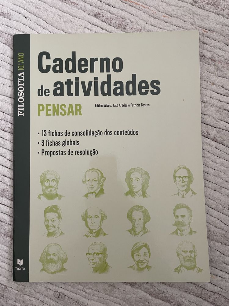 Caderno de atividades e caderno ap ao estudo Pensar Filosofia 10°ano