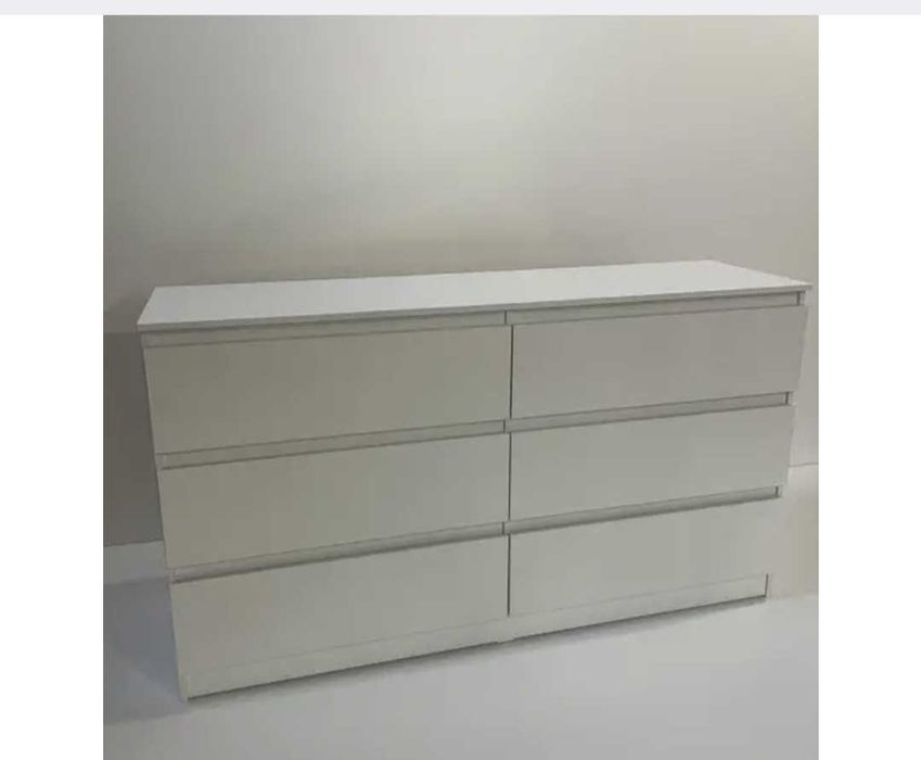 Комод Лайт 6 ящиків колір венге магія в білий розмір 1600*450*900 мм