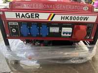Agregat Hager HK800W 3Fazowy/ rozruch