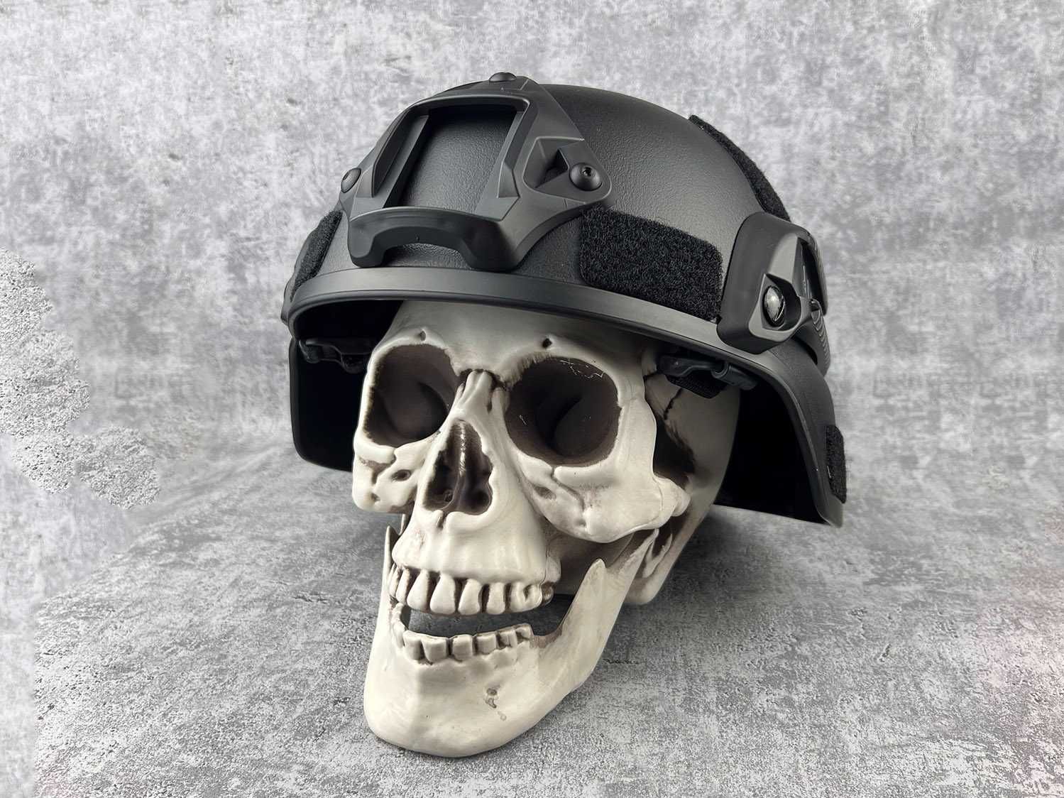 NOWY hełm MICH 2000 railed replika asg paintball ochronny black POZNAŃ