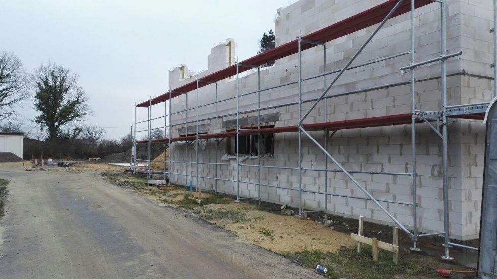 Rusztowanie Fasadowe Elewacyjne Ramowe Typ Plettac 200m2 Rusztowania