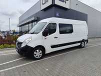Renault Master L3H2  2.3 Dci 170 KM Brygadówka 7 - osobowy Klima Navi Kamera