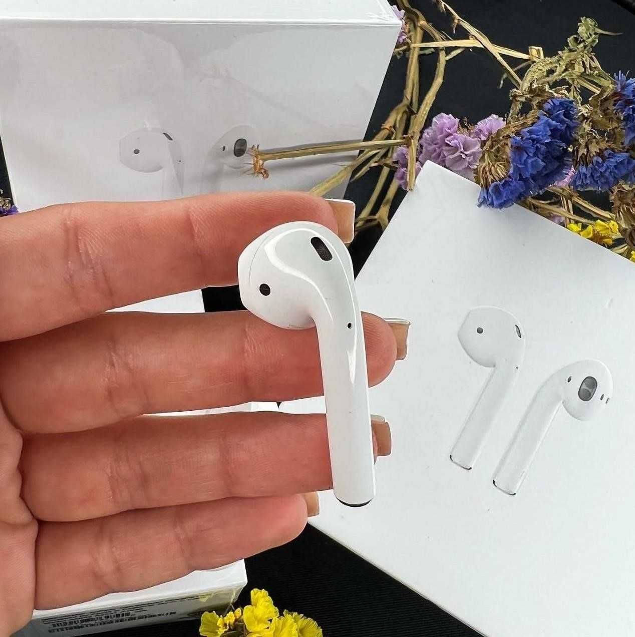 Бездротові навушники AirPods 2 Premium якості + чехол у подарунок