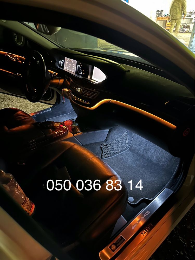 Контурная Ambient подсветка салона Mercedes Benz A B C E G M S V Class