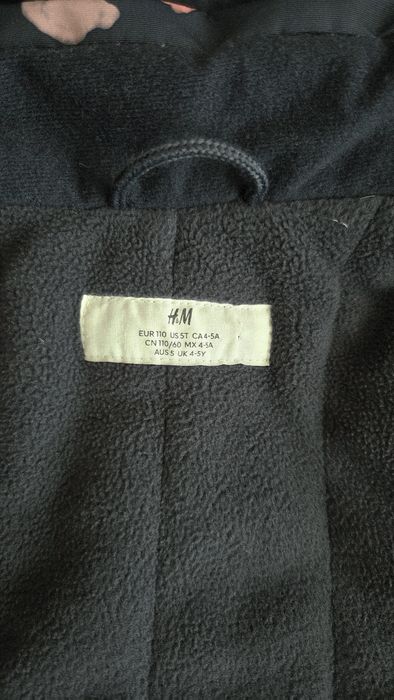 Зимова куртка H&M для дівчинки, розмір 4-5 р.