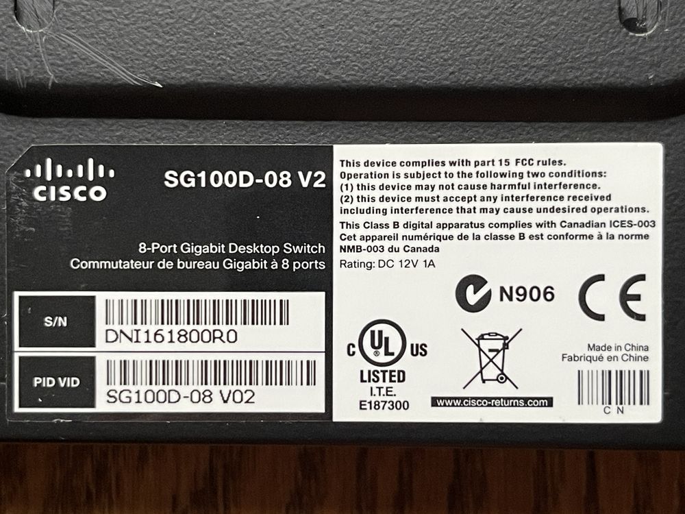 Cisco 8p SG100D-08-EU (8x10/100/1000Mbit)