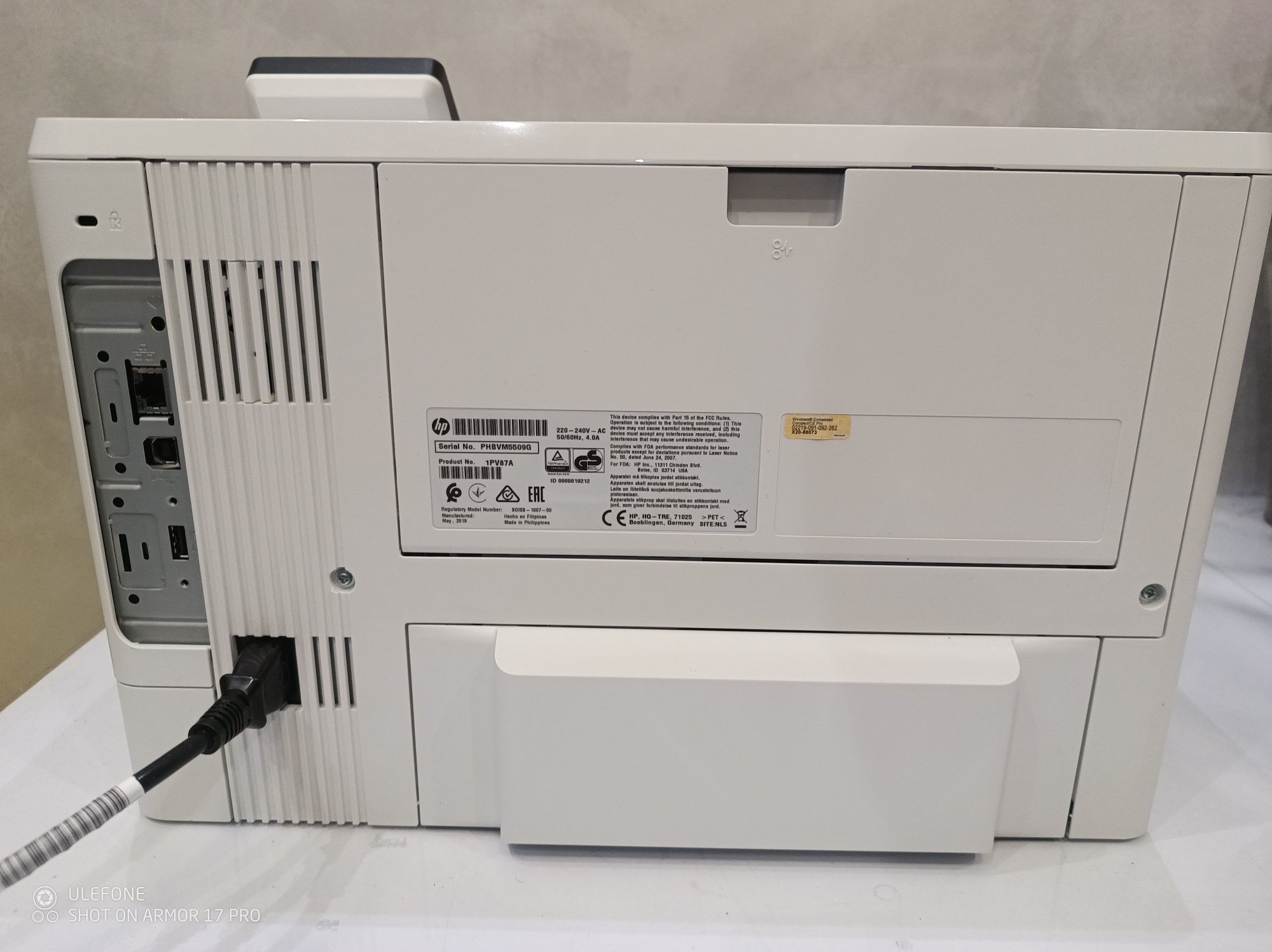 Принтер лазерний монохромний HP LaserJet Enterprise M507dn (1PV87A)