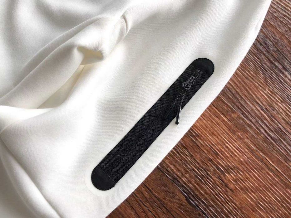 Зіп худі кофта Nike Tech Fleece біла Найк теч Є ОПТ