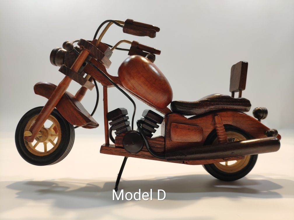 Drewniany model - motor, motocykl model D